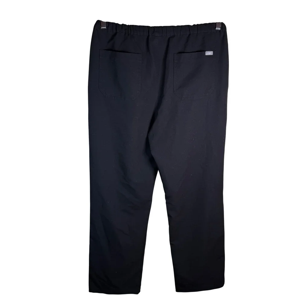 Figs Pisco Basic Scrub Pants Mens Large Black Technical Collection Healthcare